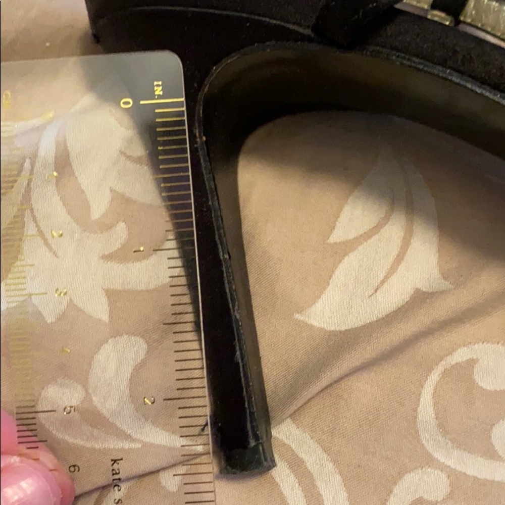 Nine West Silk Black Dress Heels - Picture 3 of 6